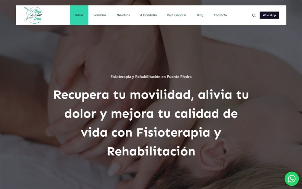 Vista de bienestarfisio.com
